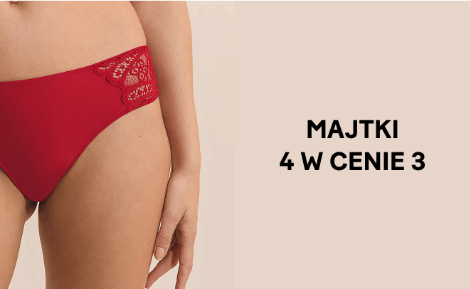 Majtki 4 w cenie 3