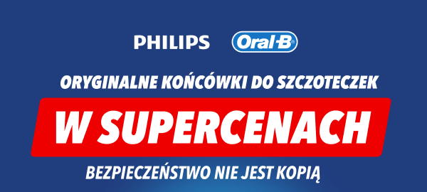 Oryginalne końcówki do szczoteczek w supercenach. Bezpieczeństwo nie jest kopią.