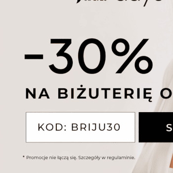 -30% na biżuterię z kodem BRIJU30