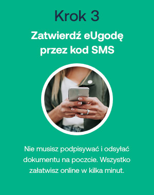 Krok 3: Zatwierdź eUgodę przez kod SMS