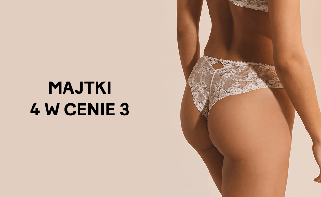 Majtki 4 w cenie 3