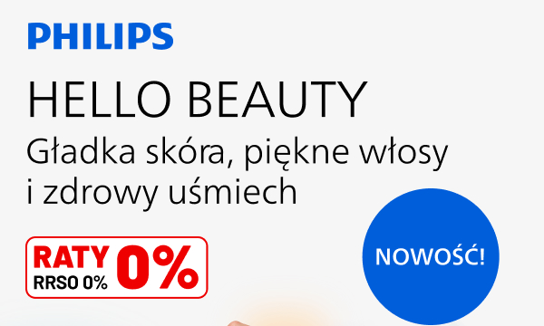 Philips Hello Beauty Gładka skóra piękne włosy i zdrowy uśmiech. Raty 0 % RRSO 0 % Nowość.