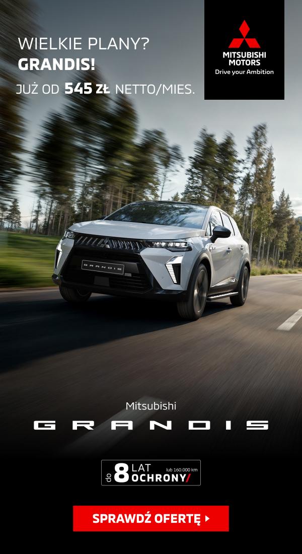 Mitsubishi Grandis już od 545 zł netto miesięcznie. Sprawdź ofertę.