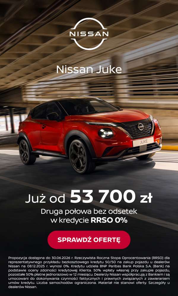 Nissan Juke już od 53 700 zł