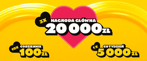3x nagroda główna, 10x codziennie, 1x co tydzień