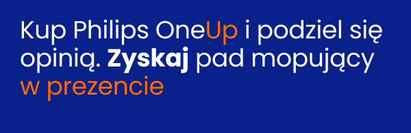 Kup Philips OneUp i podziel się opinią. Zyskaj pad mopujący w prezencie.
