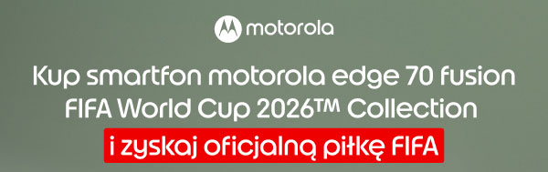 Kup smartfon motorola edge 70 fusion FIFA World Cup 2026™ Collection i zyskaj oficjalną piłkę FIFA.