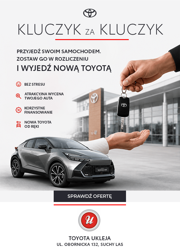 Toyota Ukleja - Kluczyk za kluczyk